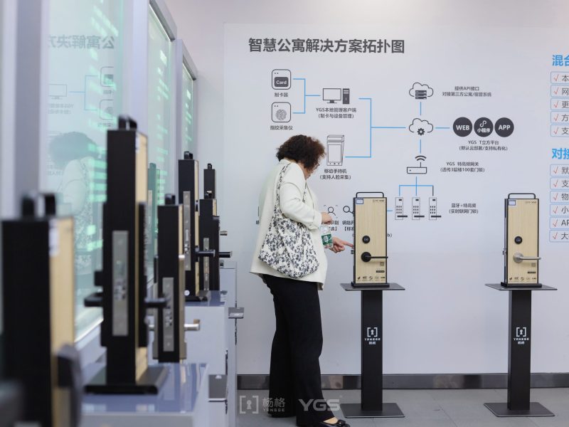 考察团体验杨格酒店锁